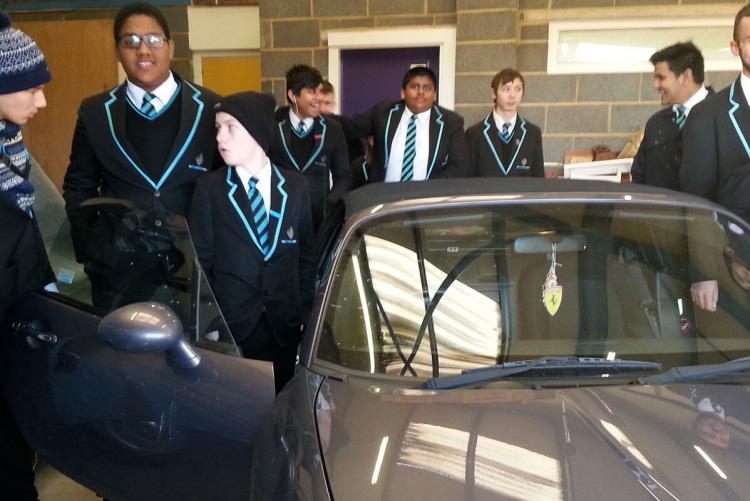 Motor Vehicle students at the Skills Centre